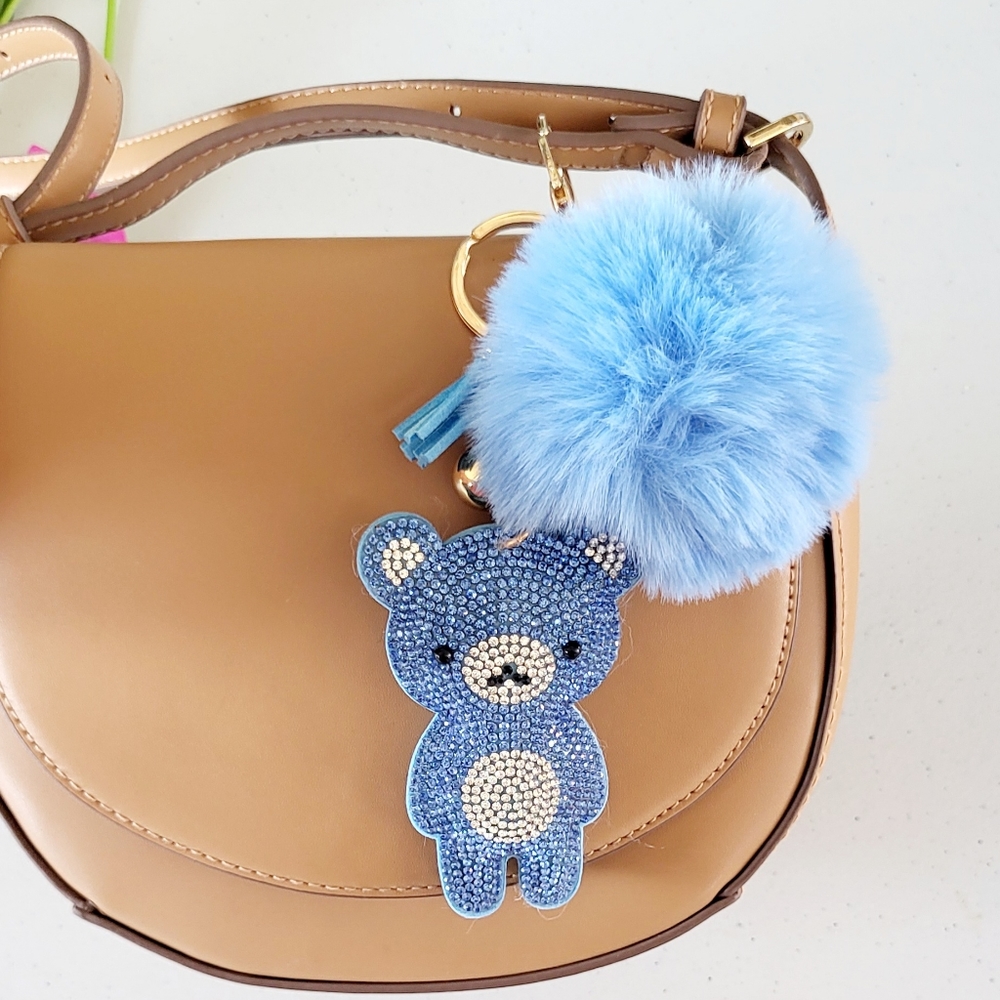 Teddy rhinestone Keychains - Picture 2 of 3